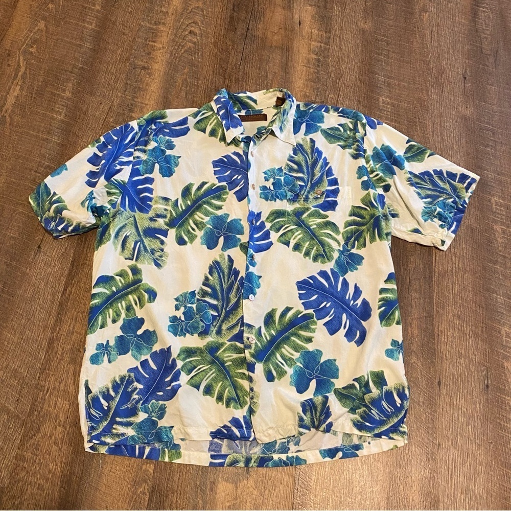 Tori Richard Hawaiian Tropical Button Down Shirt Size Large